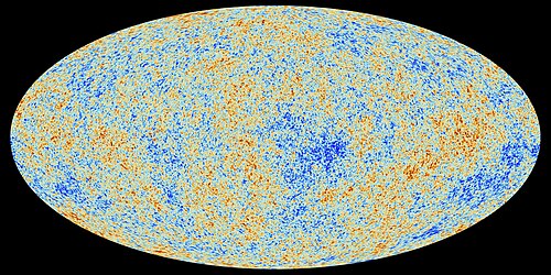 Planck satellite map of the cosmic microwave background